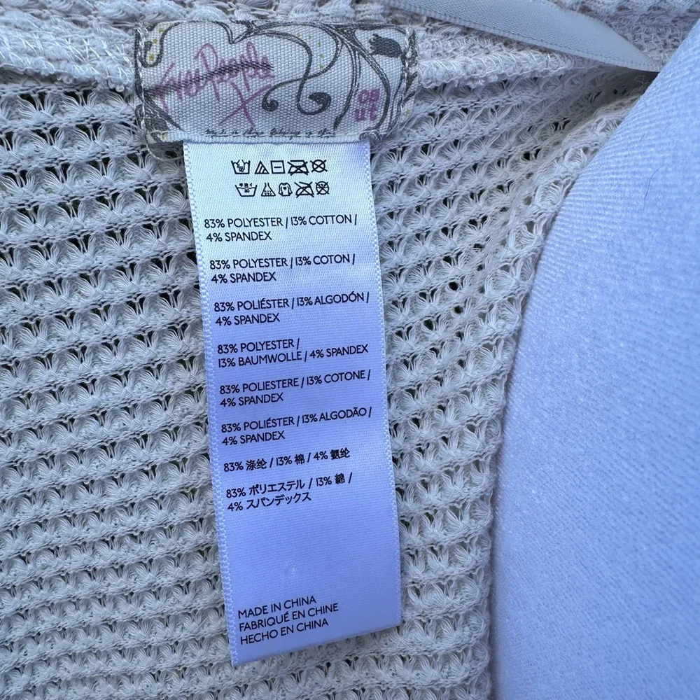 Free People Ivory Cardigan Women’s One Size Slouchy Oversized Sweater